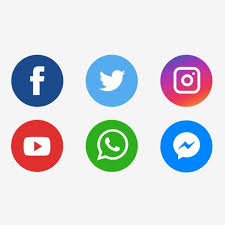 Stylized icon representing social media management
